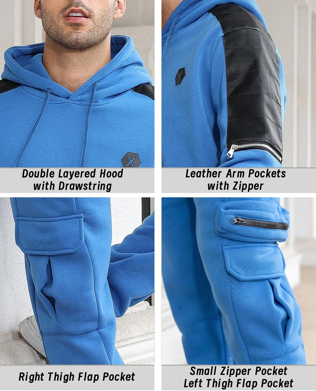 Comfortable Men's Tracksuit with Hoodie - Jason-Beige-S-State of Style