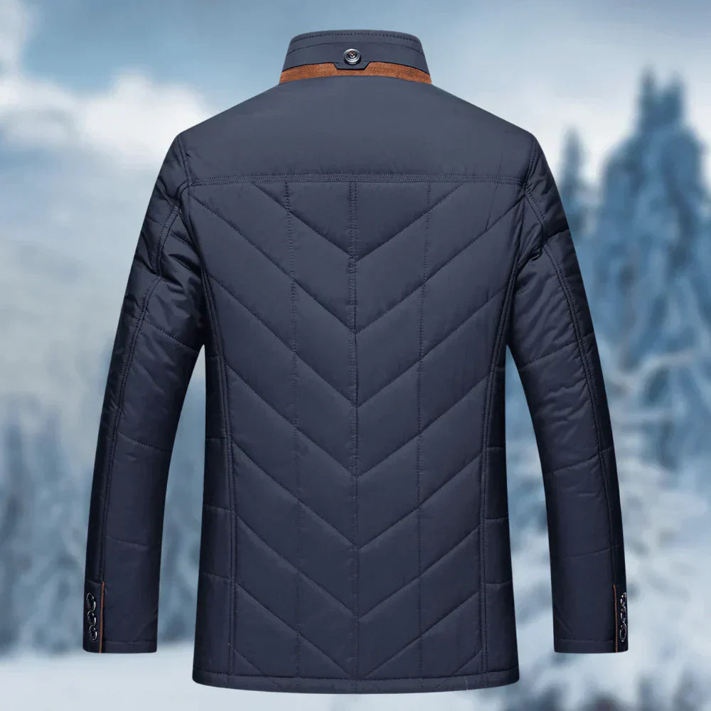 Comfortable Men's Winter Coat - Victor-Blue-S-State of Style