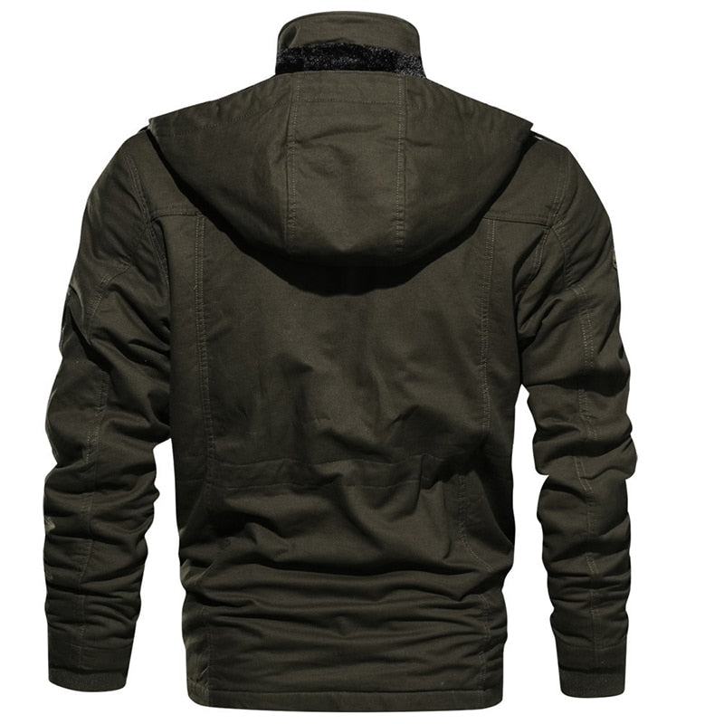 Comfortable Men's Winter Jacket – Logan-Olive green-S-State of Style
