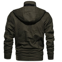 Comfortable Men's Winter Jacket – Logan-Olive green-S-State of Style