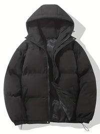 Comfortable Men's Winter Jacket - Ruben-Black-M-State of Style