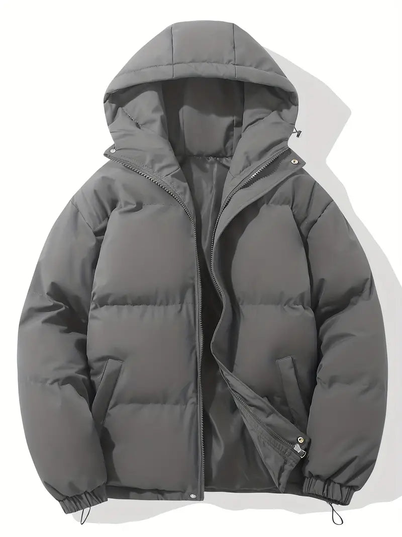 Comfortable Men's Winter Jacket - Ruben-Dark Grey-M-State of Style