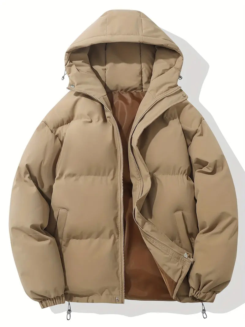 Comfortable Men's Winter Jacket - Ruben-Khaki-M-State of Style