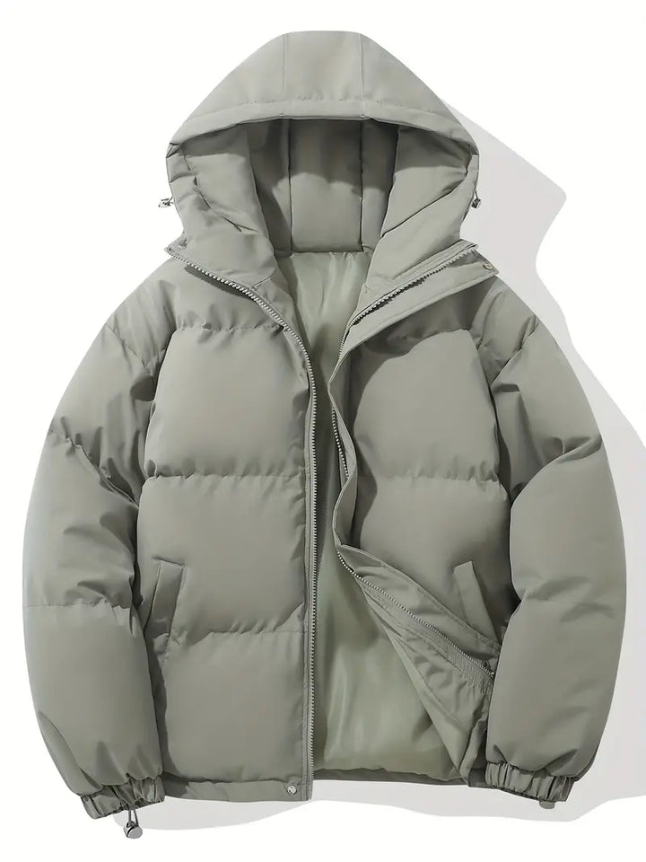 Comfortable Men's Winter Jacket - Ruben-Light Grey-M-State of Style