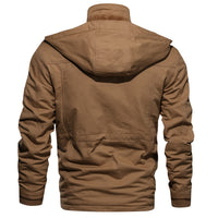Comfortable Men's Winter Jacket - StormChaser-Black-M-State of Style