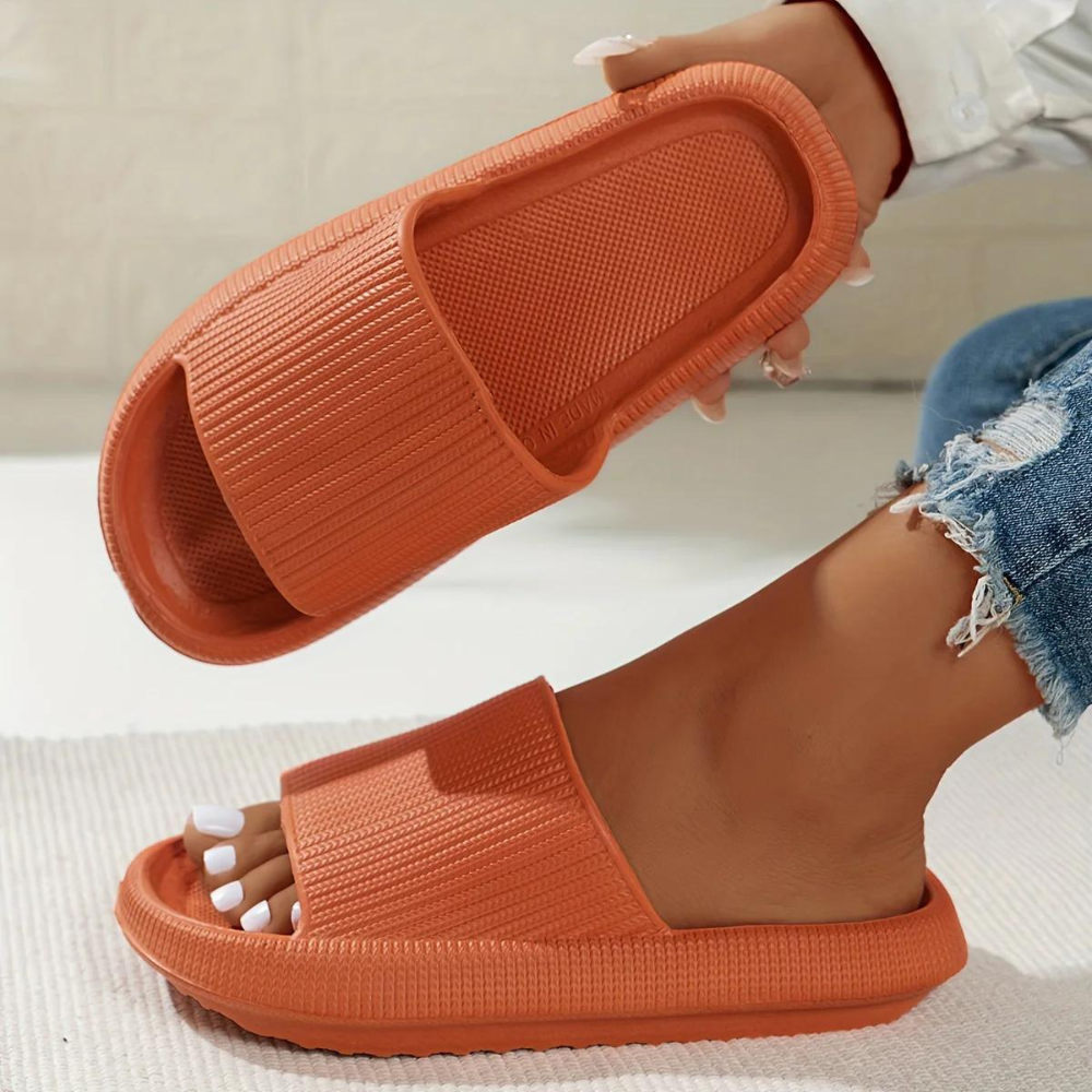 Comfortable Non-Slip Bath Slippers for Women - Elaya-Yellow-3-State of Style