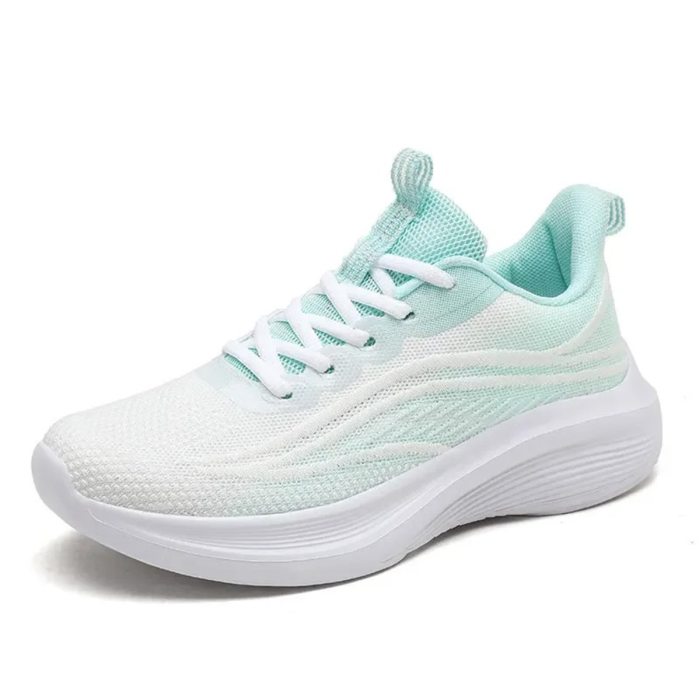 Comfortable Orthopaedic Sneakers - AeroStride-2.5-White-Green-State of Style