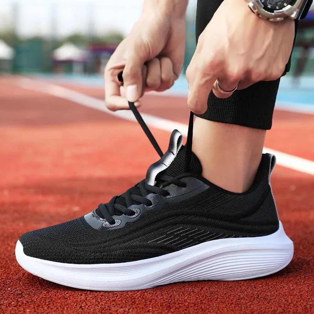 Comfortable Orthopaedic Sneakers - AeroStride-2.5-White-Grey-State of Style