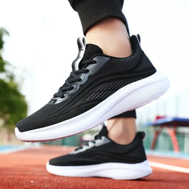 Comfortable Orthopaedic Sneakers - AeroStride-2.5-White-Grey-State of Style
