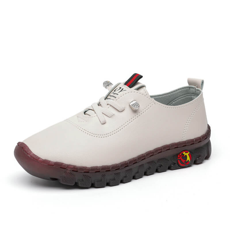 Comfortable Orthopaedic Women's Slip-ons - Elena-White-3-State of Style