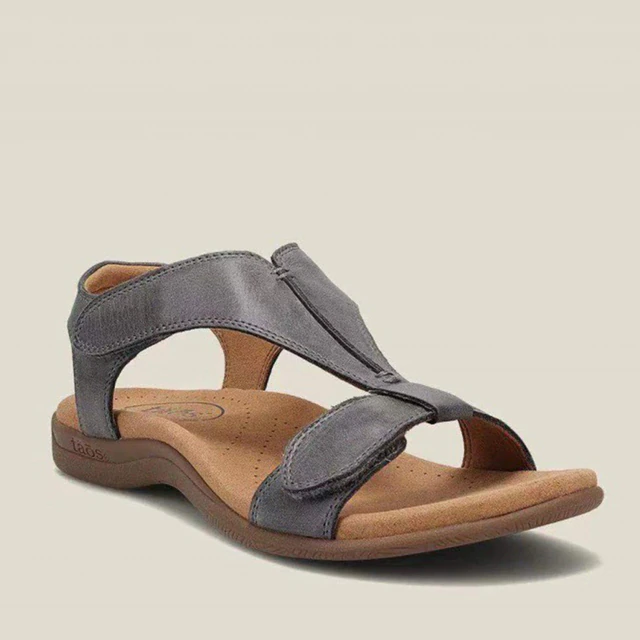 Comfortable & Orthopaedically Shaped Women's Sandals with Support – Amira-Gray-3.5-State of Style