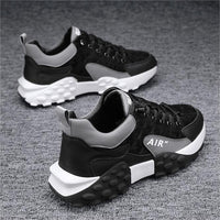 Comfortable Orthopedic Men's Sneakers - Valor-Black-5-State of Style