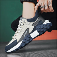 Comfortable Orthopedic Men's Sneakers - Valor-Black-5-State of Style