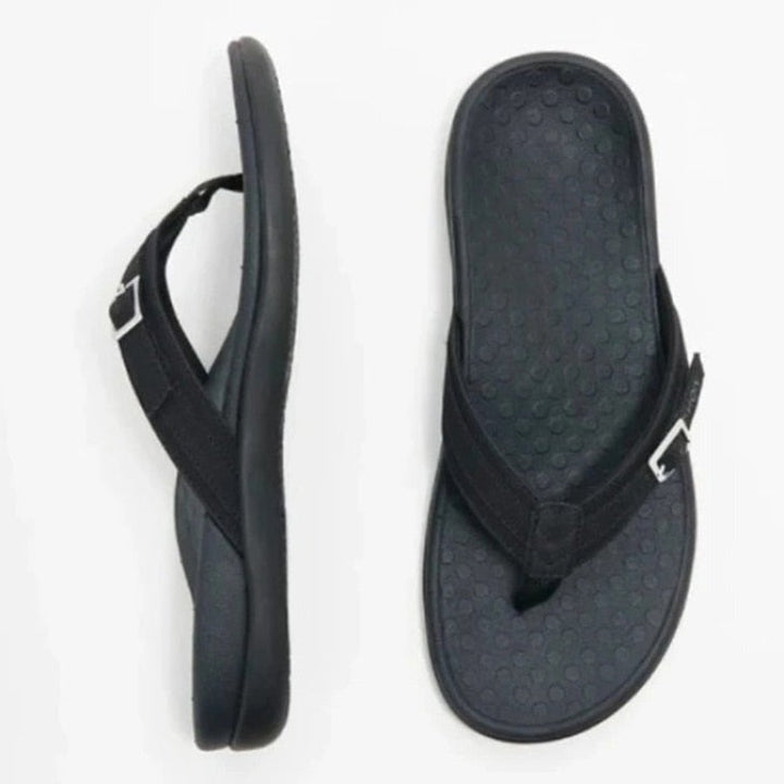 Comfortable orthopedic toe sandals for women - OrthoSummer-Black-3-State of Style