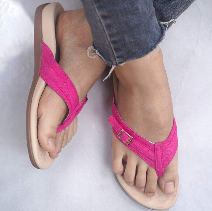 Comfortable orthopedic toe sandals for women - OrthoSummer-Pink-3-State of Style