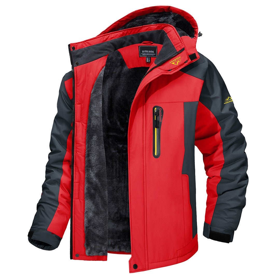 Comfortable Outdoor Jacket - Atlas-Red-M-State of Style