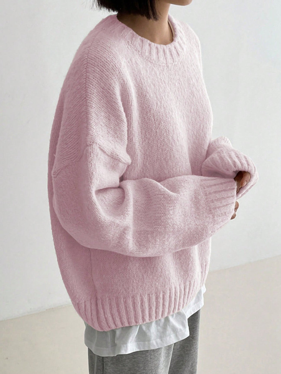 Comfortable Pink Women's Sweater - Livia-S-State of Style