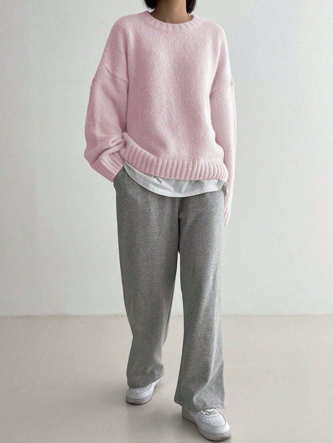 Comfortable Pink Women's Sweater - Livia-S-State of Style