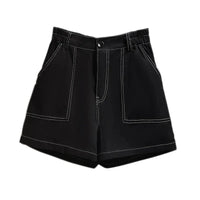 Comfortable Plus-Size Women's Denim Shorts – Stylish & Breathable-Black-5XL-State of Style