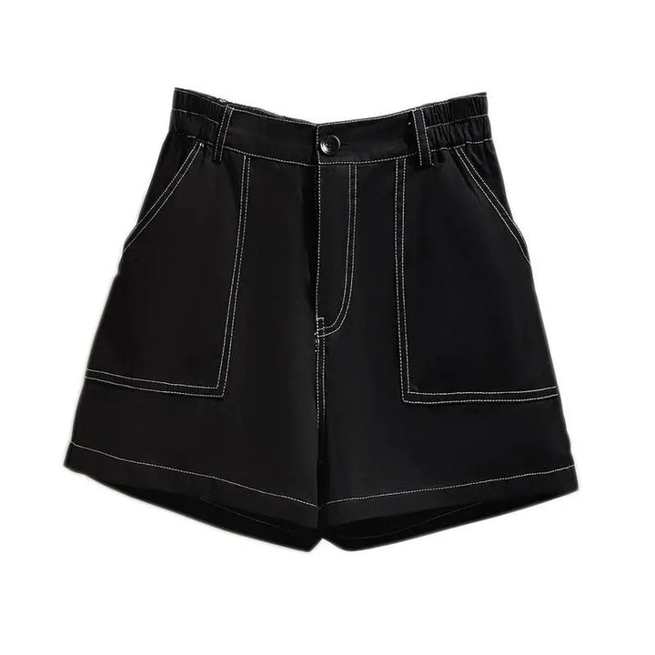 Comfortable Plus-Size Women's Denim Shorts – Stylish & Breathable-Black-5XL-State of Style