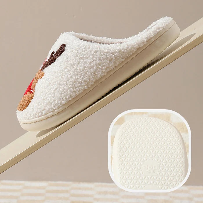Comfortable Reindeer Slippers - ReinDeerFeet-Red-4-5-State of Style
