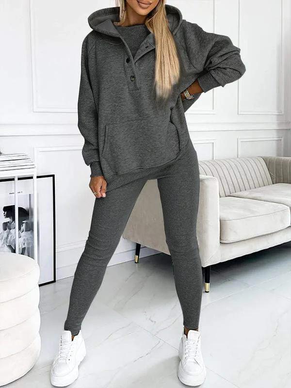 Comfortable Set for Women - Elodie-Dark Grey-S-State of Style