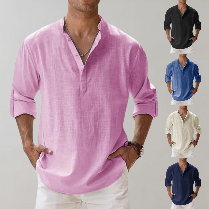 Comfortable Shirt for Men - Florian-Black-S-State of Style