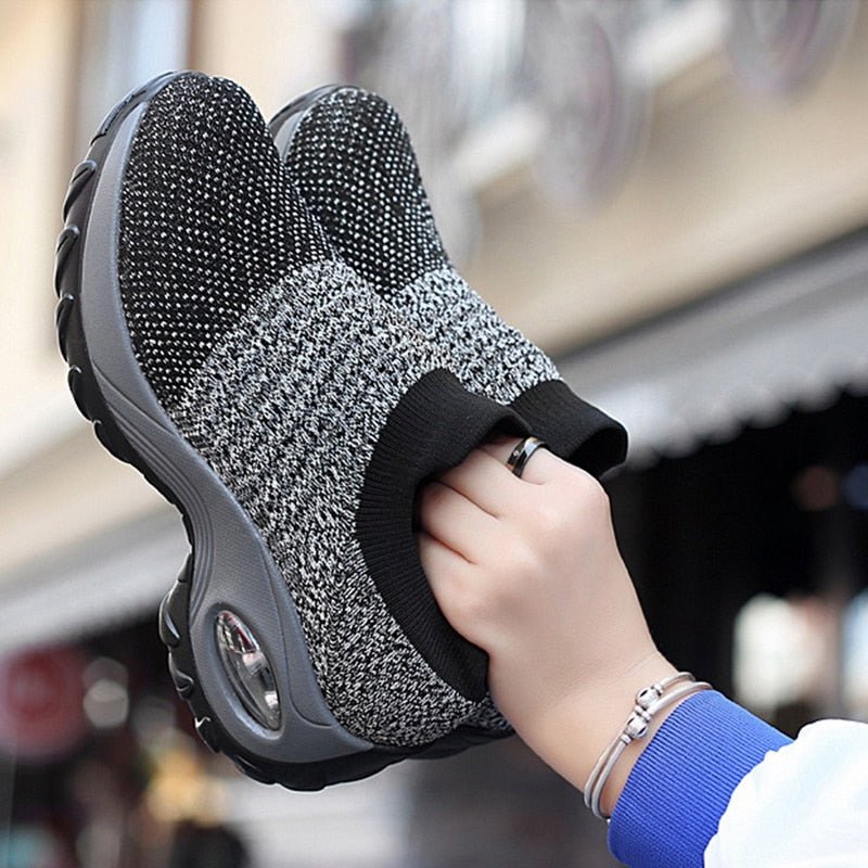 Comfortable Shoes with Orthopedic Sole – Supportive & Breathable-Black-4.5-State of Style