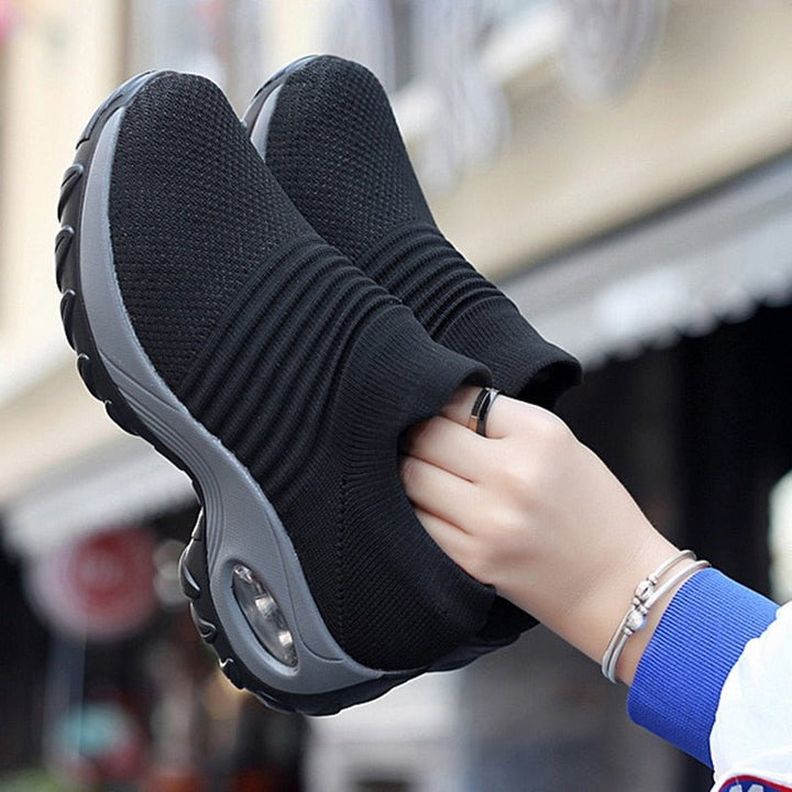 Comfortable Shoes with Orthopedic Sole – Supportive & Breathable-Black-4.5-State of Style