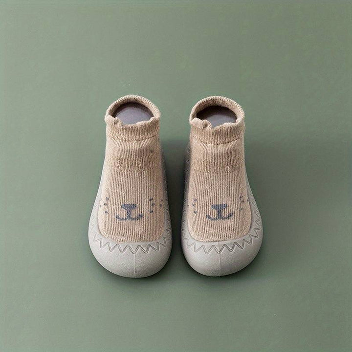 Comfortable Slip-On Children's Socks Shoes - HappySteps-Light brown-3-State of Style