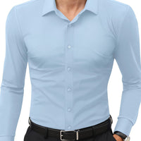 Comfortable Stretch Men's Shirt - Julian-Light Blue-XS-State of Style