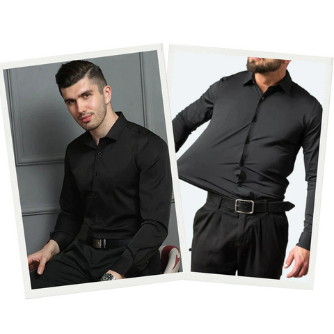 Comfortable Stretch Shirt - Lucas-White-S-State of Style