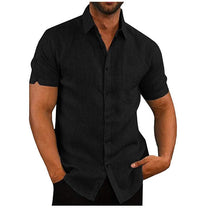 Comfortable & Stylish Breathable Men's Polo Shirt with Button Placket – Narek-Black-M-State of Style