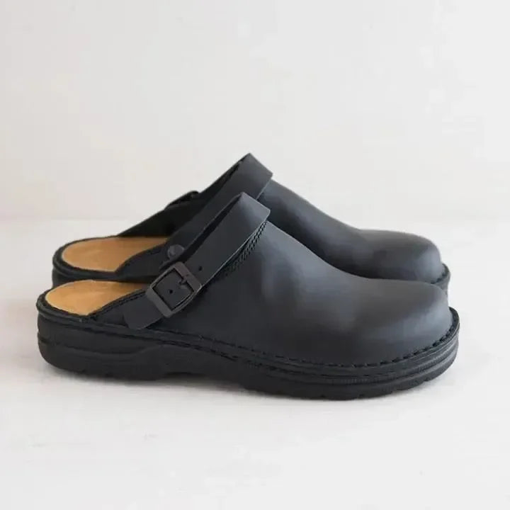 Comfortable & Stylish Men's Clogs with Profilé Sole – Lennart-Black-5-State of Style
