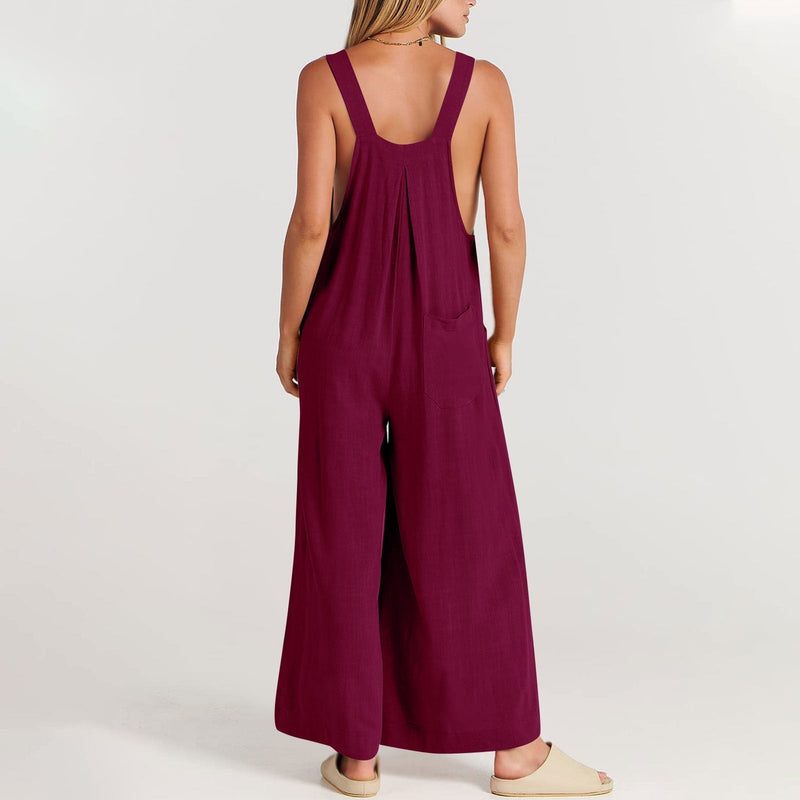 Comfortable Summer Garden Overalls - Sofie-Black-S-State of Style