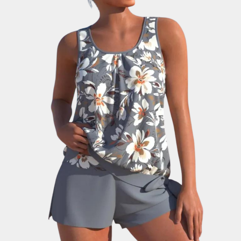 Comfortable Tankini – Malia-Gray-XS-State of Style