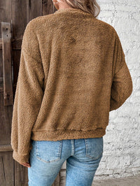 Comfortable Teddy Pullover Sweatshirt - Livia-Light Brown-S-State of Style