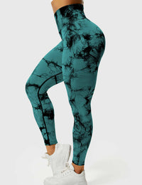 Comfortable Tie Dye Leggings - Ivy-Black Blue-S-State of Style