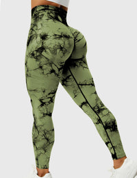 Comfortable Tie Dye Leggings - Ivy-Green-S-State of Style