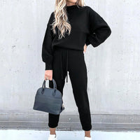 Comfortable Two-Piece Tracksuit - Zoë-Black-S-State of Style