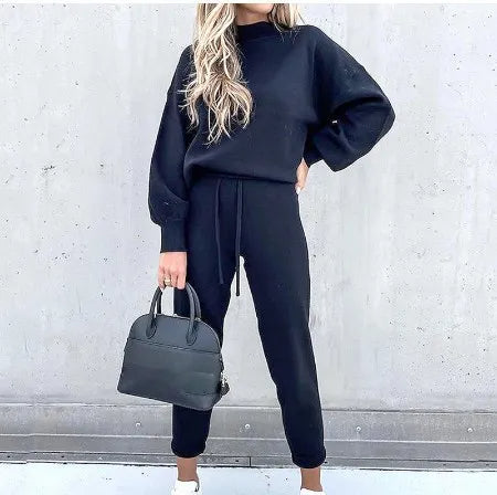 Comfortable Two-Piece Tracksuit - Zoë-Dark blue-S-State of Style