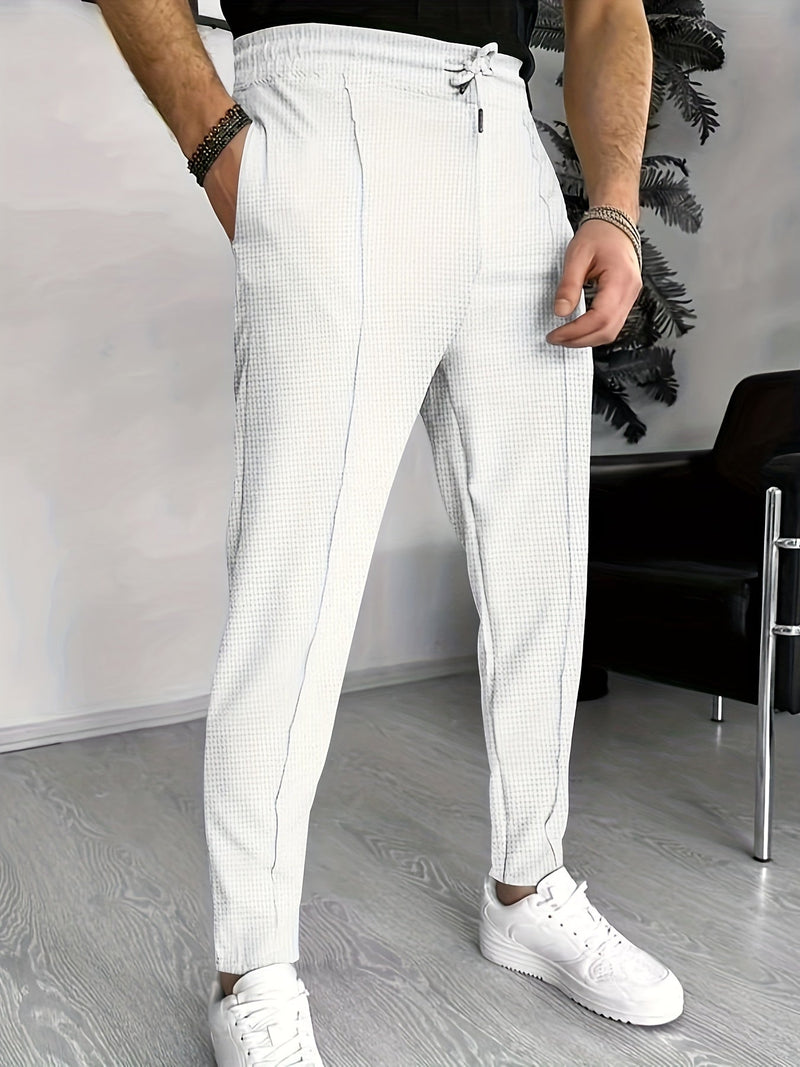 Comfortable Waffle Joggers for Men - Finn-Blue-S-State of Style