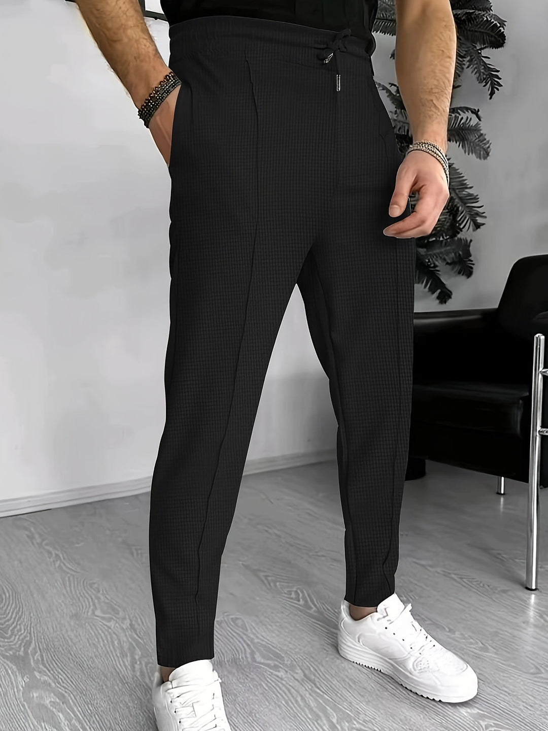 Comfortable Waffle Joggers for Men - Finn-Blue-S-State of Style