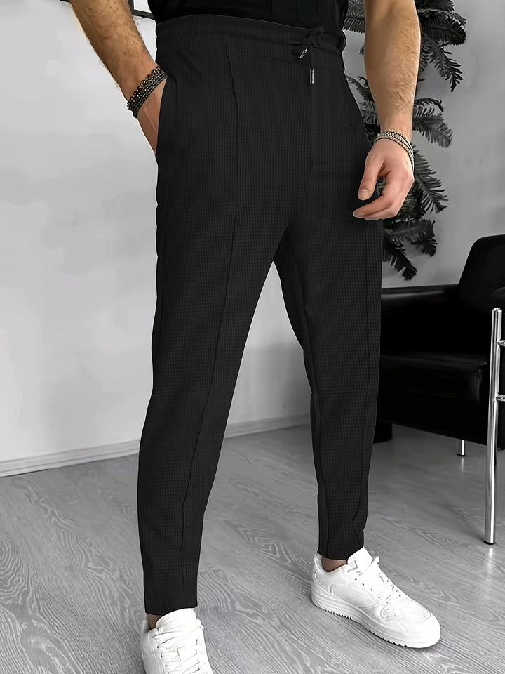 Comfortable Waffle Joggers for Men - Finn-Blue-S-State of Style