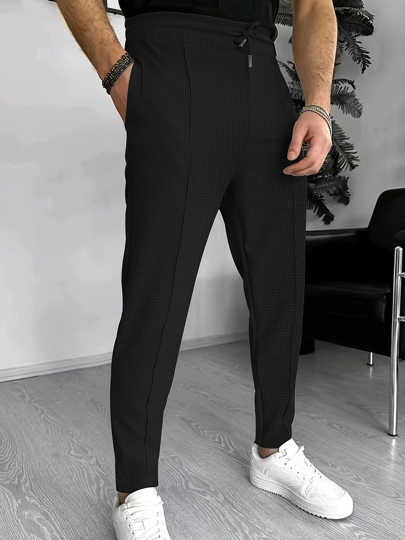 Comfortable Waffle Joggers for Men - Finn-Blue-S-State of Style