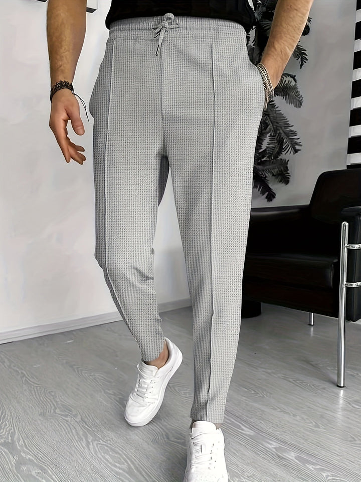 Comfortable Waffle Joggers for Men - Finn-Grey-S-State of Style