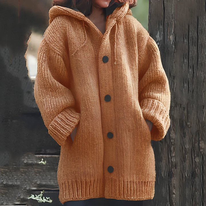 Comfortable Warm Women’s Vest – Sophie-Orange-S-State of Style