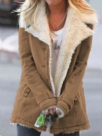 Comfortable Winter Jacket for Women - Celeste-Khaki-S-State of Style