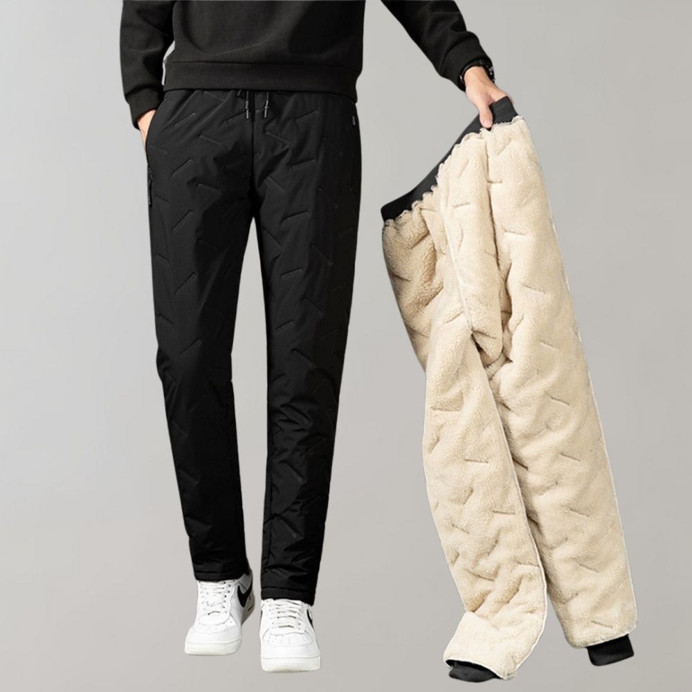 Comfortable Winter Trousers for Men - Logan-Black-M-State of Style