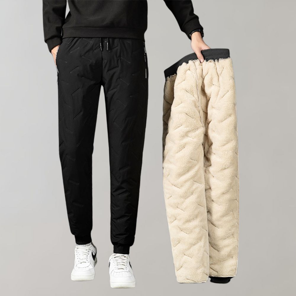 Comfortable Winter Trousers for Men - Logan-Black Pencil-M-State of Style